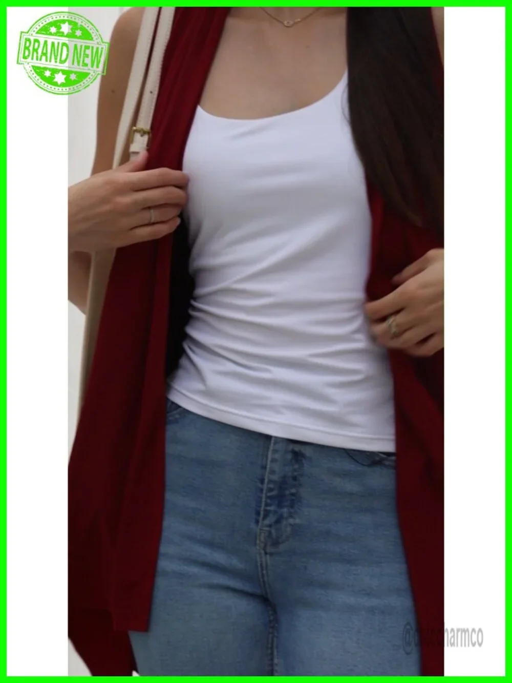 Sleeveless Cardigan Vest Open-Front Long Asymmetric Hem